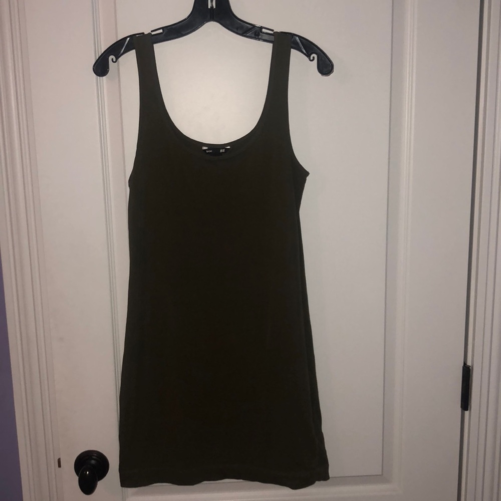 Olive Green Bodycon Dress. Size Medium